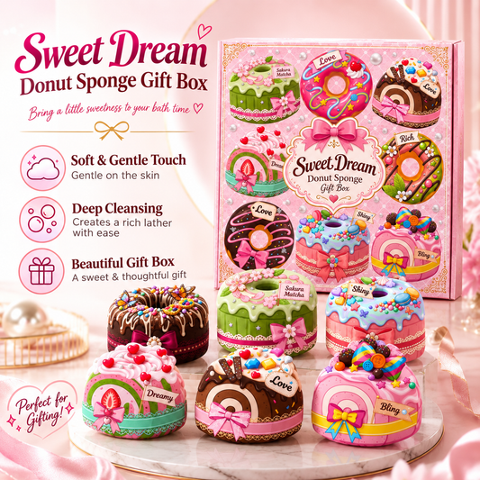 Sweet Dream™ Donut Sponge Gift Box(18-Piece Set)